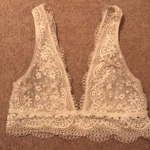 Victoria’s Secret White Lace V Bralette